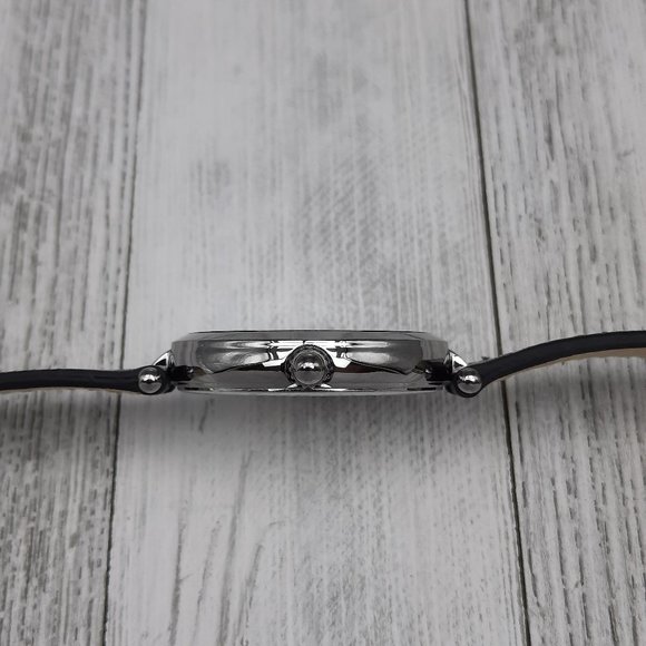 Coach Park Black Floral Print Leather Strap Watch - Picture 8 of 10